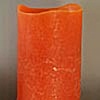 Battery Operated Pumpkin Colored Candle 3x6 Timer