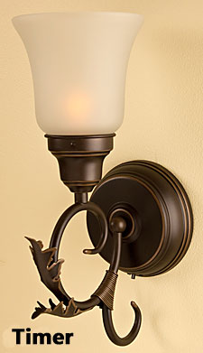 Rubbed Oil Bronze Battery Wall Sconce - Set of 2