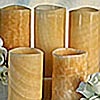 5 Piece Electric Onyx Pillar Set with  Dimmer Control
