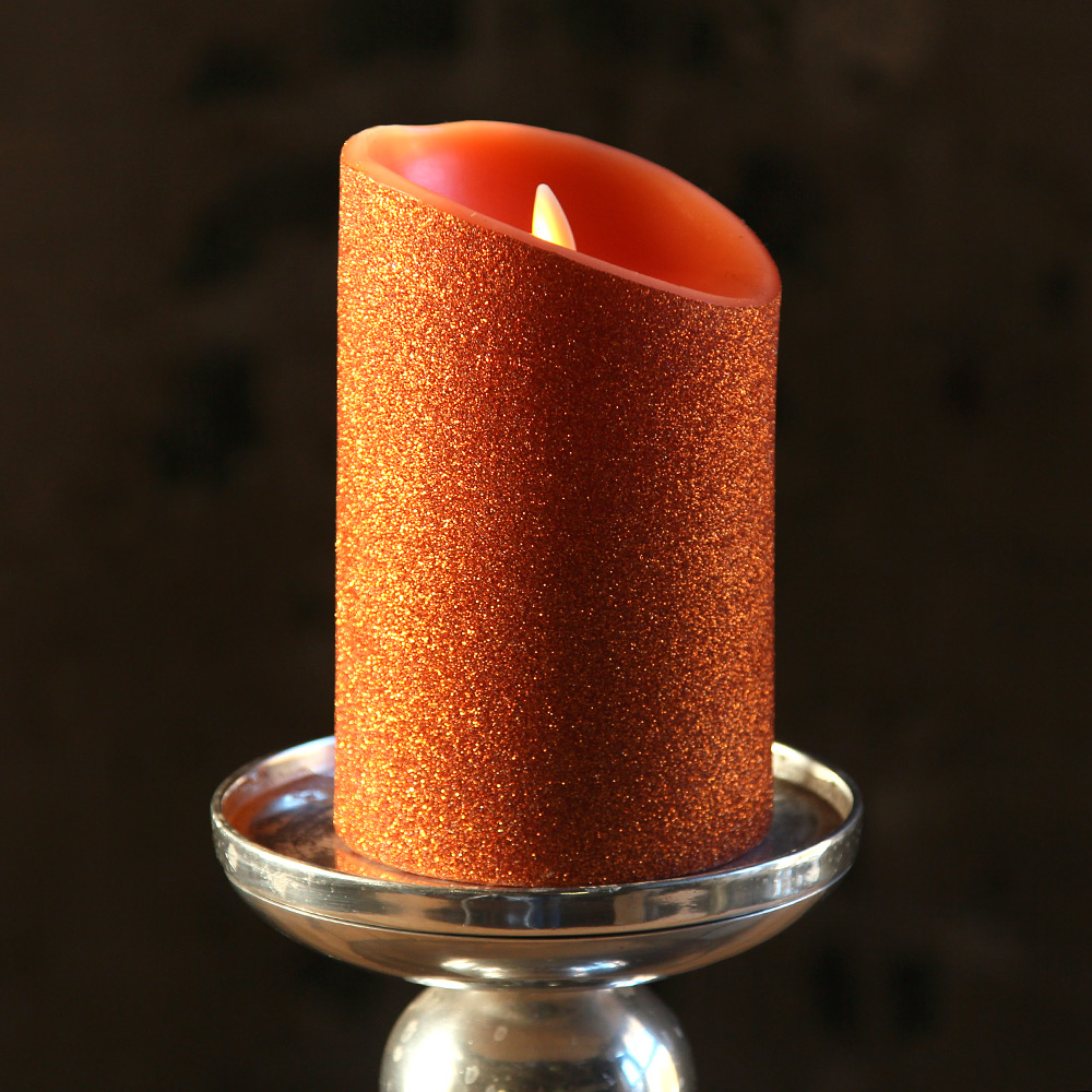 moving flame orange glitter candle battery operated 3 5 x battery operated christmas net lights