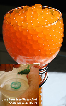 Orange Water Gel Beads For Floral Arrangements