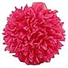 Silk Flower Pomander Ball Pink 6 Inch - Organza Ribbon