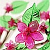 Pink LED Cherry Blossom Tree 90 Flowers with Foliage