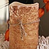 Ivory Primitive 3 x 6 Inch Battery Operated Candle