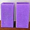 Purple Spa Fresh Scented LED Candle 3 x 6 Set of Two