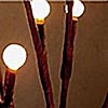 Lighted Pussy Willow Branch-144 Bulbs-3 Stems 50 Inch