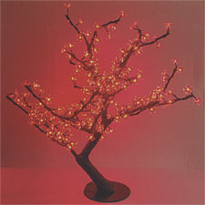 Red Cherry Blossom LED Tree - additional view