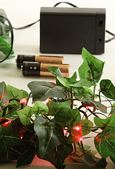 Thin Flexible Wire With 18 Embedded Red LED Bulbs