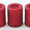 Battery Operated 1.75 Inch Red Glitter Votives Set of 3