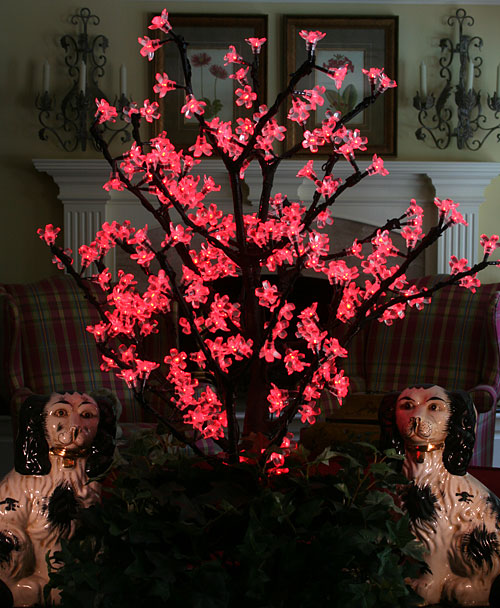 Red Cherry Blossom LED Tree