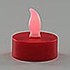 Battery Operated Red Tealights Set of 6 - 1.5 Inch