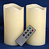 Set of 2 Remote Control Battery Candles 3 x 6 with Multi Functions