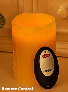 Single Wireless Remote Control Battery Operated Candle