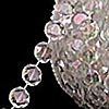 Roll of Crystal Iridesent Diamond Cut Beads - 99 Feet