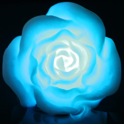 Battery Operated Water Activated Rose - Blue - additional view