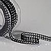 Rhinestone Mesh 15 Feet .25 Inch Wide - Black Mesh