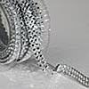 Rhinestone Mesh 15 Feet .25 Inch Wide - Silver Mesh