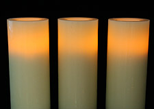 Battery Operated Champagne Candle Set-3 with Timer - additional view