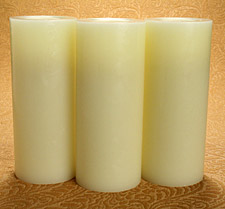 Battery Operated Champagne Candle Set-3 with Timer