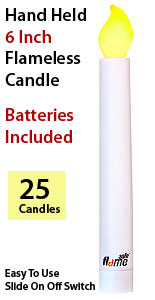 Safe Flame LED Vigil Candle Batteries Included 25 Pcs