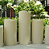 Set Of 5 Flameless Outdoor Resin Candles with Timer