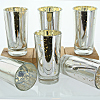 Set of 6 Silver Mercury Glass Votive Holder - 4.75 Inch
