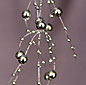 Silver Beaded  Pearl Garland - 5 Feet