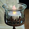 6 Inch Votive Candle Holder Antique Rust