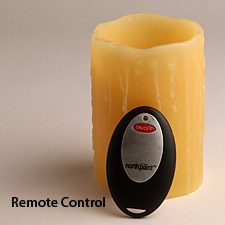 Single Wireless Remote Control Battery Operated Candle