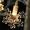 Battery Operated LED Snowflake String Lights - 6.5 Feet