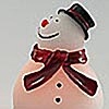 Holiday Snowmen Led Mini Candles Set-2 Hand Painted