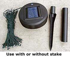 Solar Power LED Lights - 100 Bulb Strand - additional view
