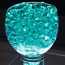 Teal Water Gel Beads For Floral Arrangements