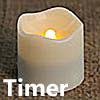 1.5 Inch Battery Operated Tealights Set of 4 -Timer