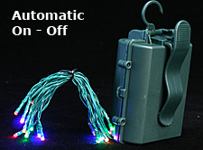 20 Multi Color Battery LED Rice Lites - 6 Hour Timer