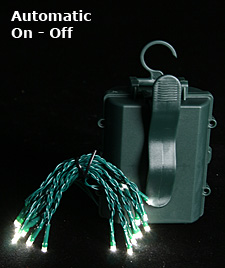 20 Warm White Battery LED Rice Lites - 6 Hour Timer