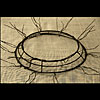 Wreath Work Form for Poly Mesh - Twig 15 Inch