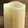 Unscented Drip 3x4 Battery Operated Candle with Timer