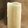 Unscented Drip 3x8 Battery Operated Candle with Timer