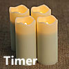 3 Inch Battery Operated Wax Votives Set of 4 - Timer