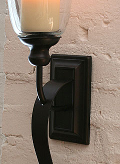 Rubbed Oil Bronze Battery Operated Iron Scroll Sconce - Buy Now