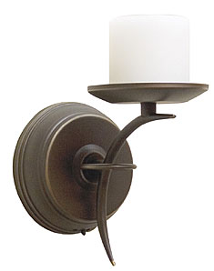 Rubbed Oil Bronze - Crescent- Battery Sconce