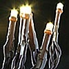 Battery LED Rice Lights 20 Warm White - Brown Wire