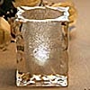 Clear Glass Votive Holder - Beaded Inside Texture