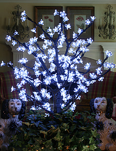 White Cherry Blossom LED Tree