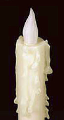 White Flame 16.5 Inch Dinner Candles - Set of 2