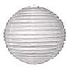 8 Inch White Hanging Paper Lantern