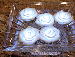 Battery Operated Water Activated Rose - White - additional view