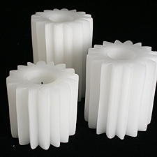 Battery Operated 4, 5 and 6 Inch Starburst White Candles