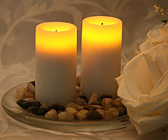 3 Inch Wax Votive Candle White (Set Of 2) - additional view